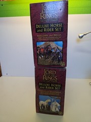 Toybiz The Two Towers Deluxe Horse Set Lot. Aragorn, Gandalf! NIMB!