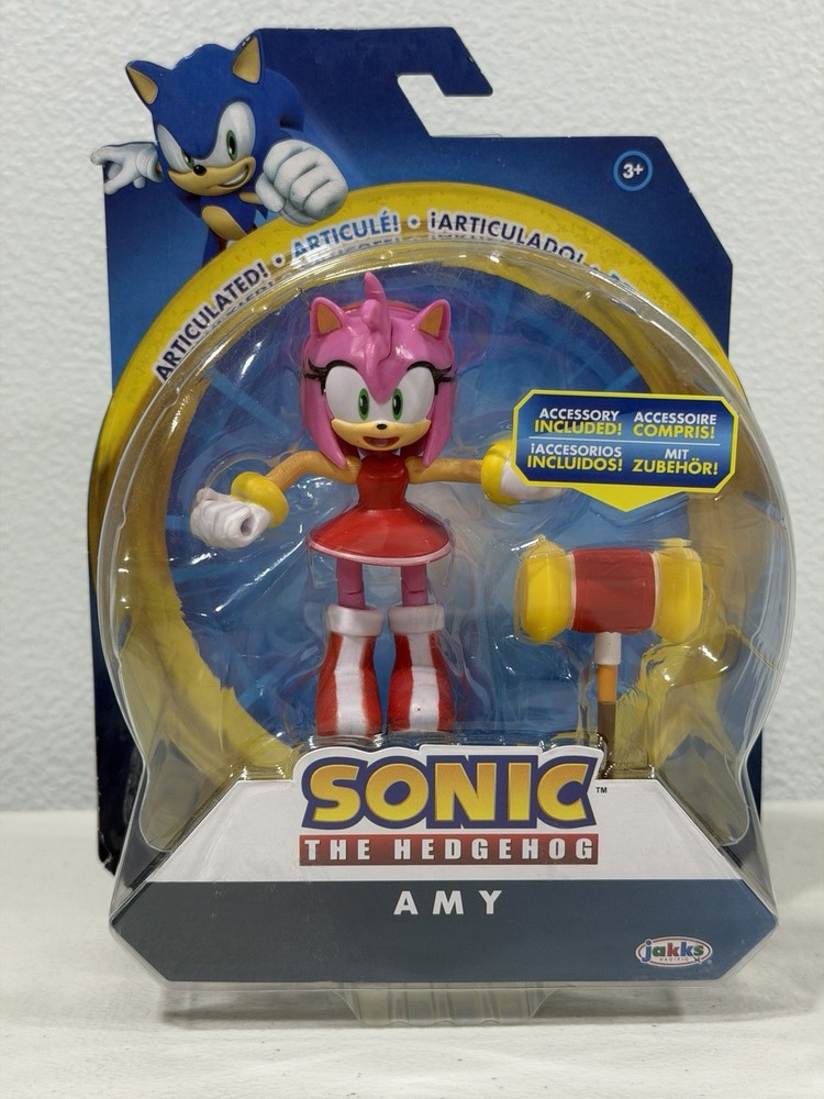 Sonic the Hedgehog Amy Figure with Piko Hammer Jakks Pacific Sega 30th A