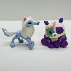 Lot of 15 ANIMAL JAM Figures WildWorks Jazwares PANDA, TIGER, WOLF, FOX, OWL +