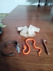 Vintage Kenner Star Wars 1980 Yoda Figure Complete w/ Orange Snake HK *PLS READ*