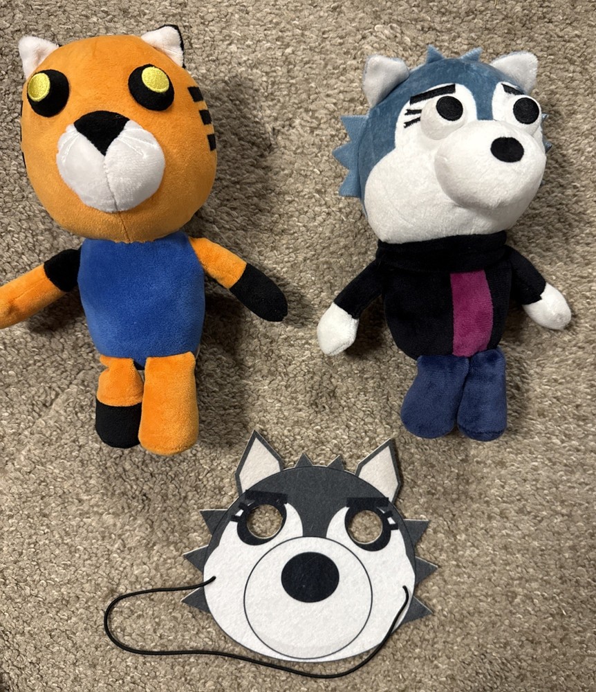 PIGGY Tigry Willow Wolf 8” Collectible Plush Roblox PhatMojo Authentic Plush