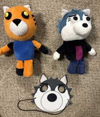 PIGGY Tigry Willow Wolf 8” Collectible Plush Roblox PhatMojo Authentic Plush