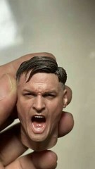 1/6 Head Sculpt WWII MG34 Gunner Roar Ver. Fit 12” Male Soldier Action Figure