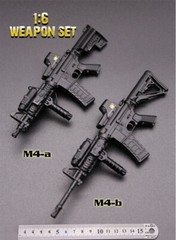 1:6 Scale HK416 M4 Plastic Assault Rifle Weapon Gun Fit 12” Soldier Figure