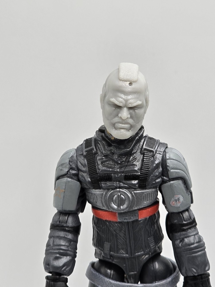 3d Printed A-TEAM B.A. BARACUS MR. T HEAD 1:18 3 3/4″ G.I. Joe 25th Anniversary