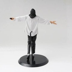 Michael Jackson Moonwalk PVC Figure 22.5cm Singing Suit Desktop Collectible Gift