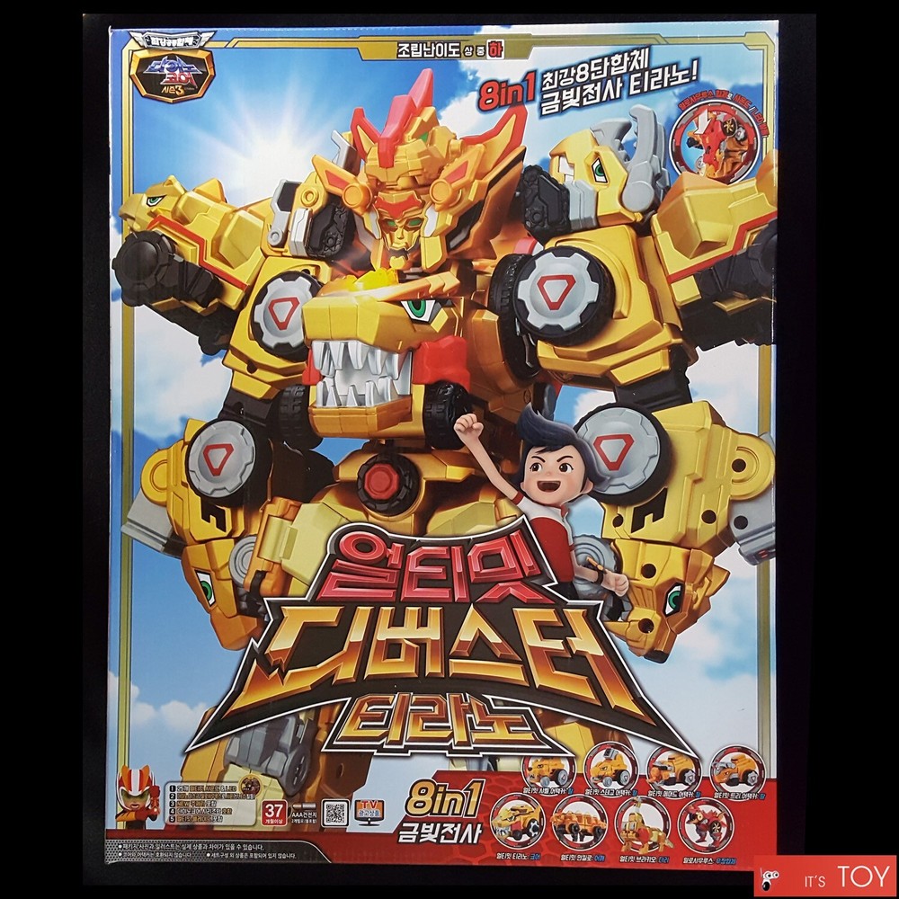 Dino Core Season 3 ULTIMATE D-BUSTER TYRANNO Transformer Robot 8-Dinosaurs 2017