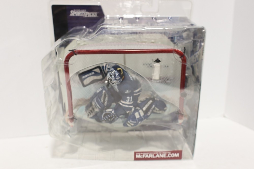 2001-02 McFarlane Hockey Inserts #31 Curtis Joseph Logo Variant Maple Leaf