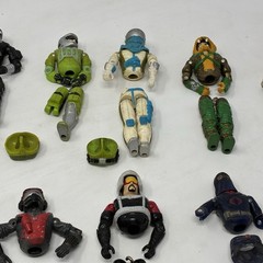 LOT Of 9 GI JOE 3.75” Action Figures 1980’s Plus Extras-Sold For Parts-See Pics