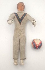 Evel Knievel Vintage 1970s Ideal Toys 7″ Bendable Action Figure & Helmet