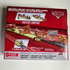Disney Pixar Cars Frank Scape & Stunt Race 3 Vehicles Playset 2023 Brand New