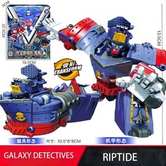 Tobot V Galaxy Detectives 5″ Riptide Q-Transformer Figure Truck Vehicle