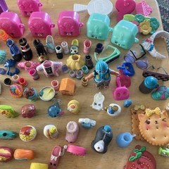 Shopkins Lot of Over 125 Pieces and Figures Preowned Replacements Complete Yours