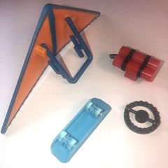 Roblox Piggy Figure Accessories Hang Glider Skateboard Toy Lot Of 4 Mixed Lot