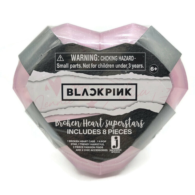 BlackPink Broken Heart Superstars Mystery Pack Pink Case w/ White Wrap 8 Pieces