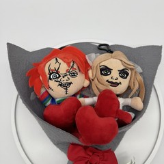 Child’s Play Chucky Doll Tiffany Plush Horror Pendant Valentines Gift Bouquet