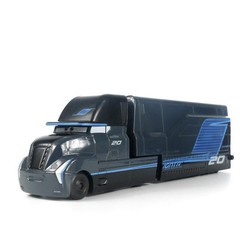 2Pcs Disney Pixar Car3 NO.20 Jackson Storm Mack Hauler Truck+Car Diecast Toy Set