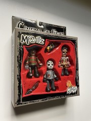 2002 Cinema Of Fear Jason Freddy Leatherface Mini Figures Horror Mezco Mez Itz