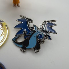 Pokemon: Mega Charizard Y Figure Rare Lot! 3.25″ Inch Pin Lucario Coins Lot