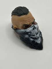 Valaverse Action Force Blackbeard Head With Face Covering Fodder 1/12 Scale