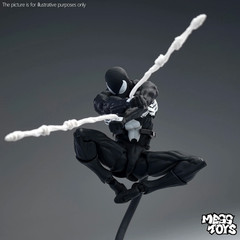 In Stock Mess Toys Venom Lethal Neighbor Spiderman Symbiote 1/12 Action Figure N
