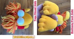 VTG 1985 Fraggle Rock Red 14in Plush Toy Doll Jim Henson Hasbro Softies