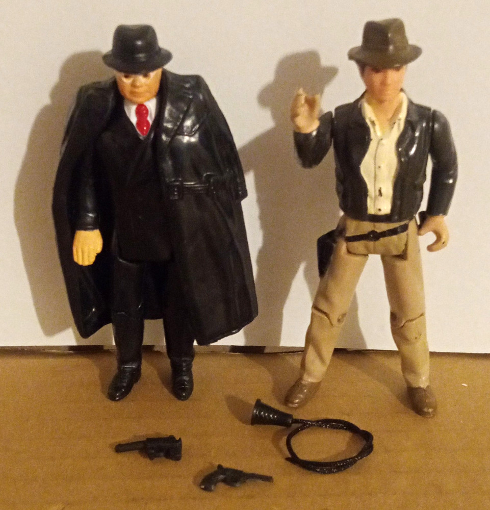 Vintage Indiana Jones And Toth From Raiders Of The Lost Ark Made By Kenner In 82