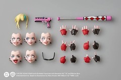 Kaiyodo Revoltech Harley Quinn Suicide Squad Isekai Ver. Figure w/Bonus In Stock