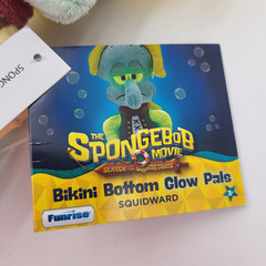 The Spongebob Movie Bikini Bottom Glow Pals Plush 8″ Complete Set of 4 Ages 3+