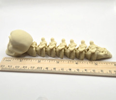 Grim Reaper Skull & Spine Articulated Figure 3D Printed