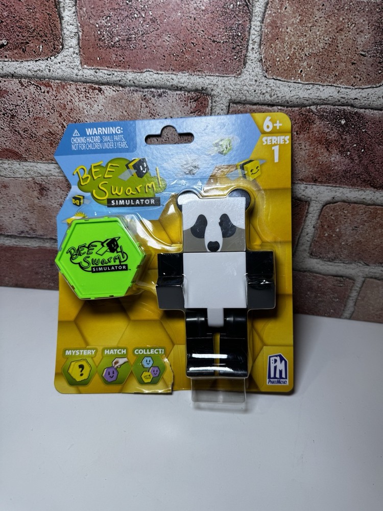 Bee Swarm Simulator Panda Bear Figure & Mystery Honeycomb by Roblox New Sealed