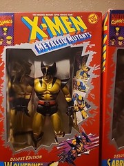 1994 Toy Biz X-Men Metallic Mutants Cyclops Wolverine Sabretooth Deluxe Edition