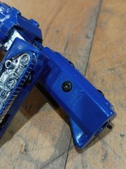 1982 GOBOTS Blue Tank MR-02 Bandai Popy MACHINE ROBO Vintage w/Gun