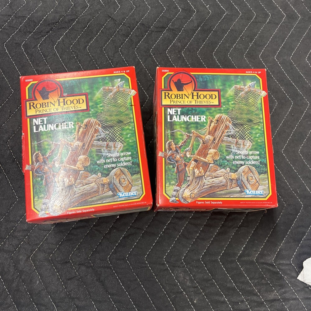 Robin Hood Prince of Thieves Net Launcher Crossbow Kenner 1991 New In Worn Box