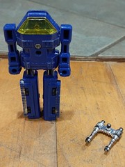 1982 GOBOTS Blue Tank MR-02 Bandai Popy MACHINE ROBO Vintage w/Gun
