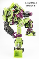Upgrade Kit 2.0 FOR Oversized Devastator Gravity Builder Accessories Green Nobox