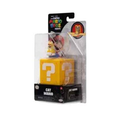 Jakks Pacific Cat Super Mario Bros Movie 1.25 in Mini Figure w/ Question Block