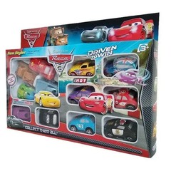 12PCS Cars Lightning McQueen Mater Jackson Storm PVC Pull Back Car Toy Set Gift