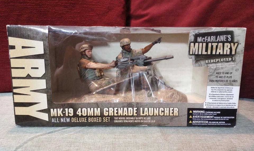 McFarlane’s Military Redeployed: 2 Army 40mm MK-19 Crew Boxed Set Statue Figures