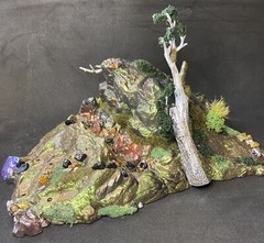 Lava Light Up Action Figure Base Custom Designed 7″x 10″ Diorama Tabletop Gaming