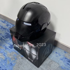 Iron Man Full Black MK5 Helmet Autoking Electronic Voice Activated Cosplay Mask