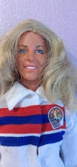 Vintage The Bionic Woman Doll Jaime SommersTrack Suit Jacket Pants Shoes 1974