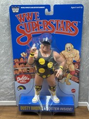 Blue Card WWE LJN Superstars Dusty Rhodes 8″ 1980s Retro Action Figure NEW