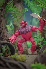 Plunderlings Plunderstrong Fawn Roam Figure Extra Head Hands Sword Bongos 1:12