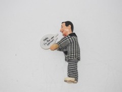 VNTG PEEWEE HERMAN’S PLAYHOUSE CLIP ON FIGURE HELLO I’M PEE-WEE HERMAN SIGN NEW