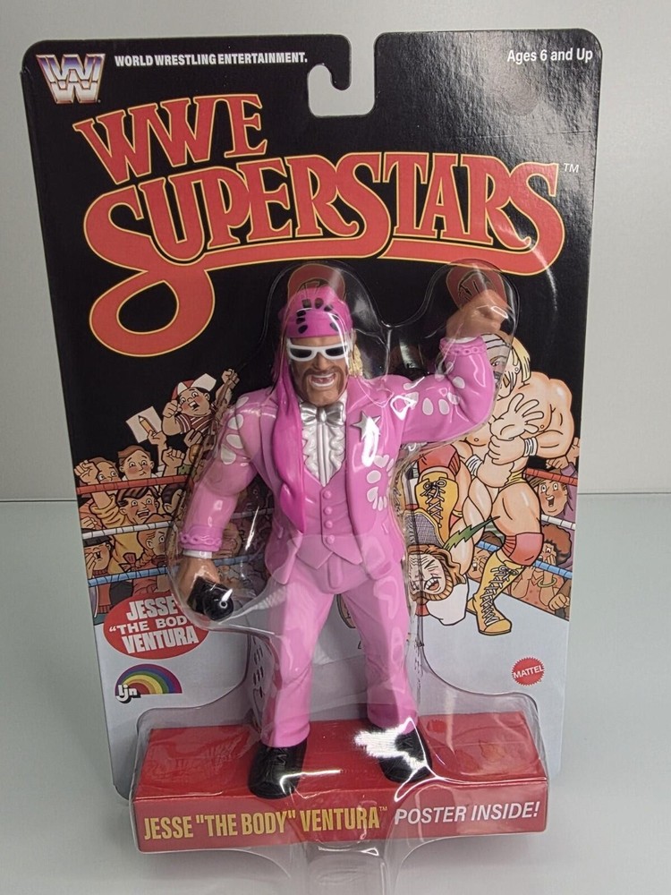 Chase 2026 Mattel WWE Superstars LJN Jesse Body Ventura BLACK CARD Series 2