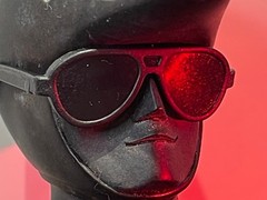 1:6 ThreeA GOLDEN DOLPHIN Ashley Wood 3A Figure Head Sculpt Gloved Hands Glasses