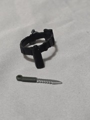 GIJoe Classified Heavy Duty Tactical Belt & Knife 6″ Custom Fodder 1/12 Scale