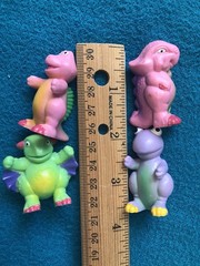 1990s Lot Of 4 Soma Love Dinosaurs. PVC