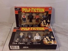 NECA 4 Mini Figures Sets Pulp Fiction Lot Of 2: The Cast and The Gimp